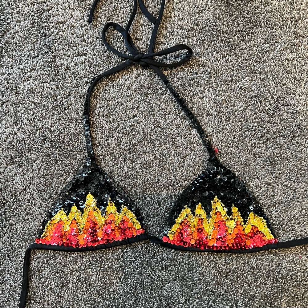 Easy Tiger Too Hot To Handle Flame Bra